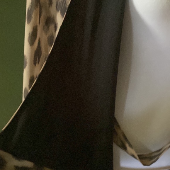 Bar III Animal Print Ruffled Wrap Dress sz S - Picture 9 of 13